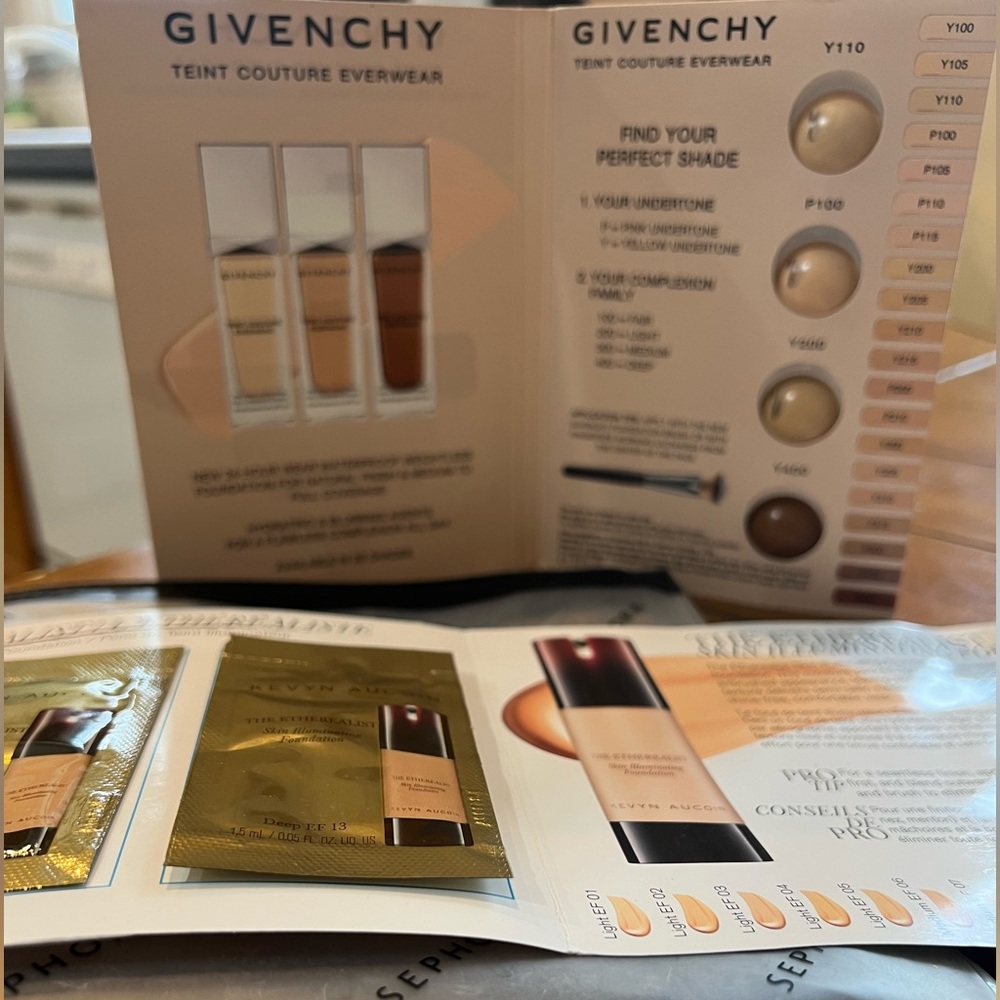 Deluxe Size Makeup Samples/Armani/Givenchy/Ilia/YveSaintLaurent/Kevyn Aucoin etc - Picture 6 of 10